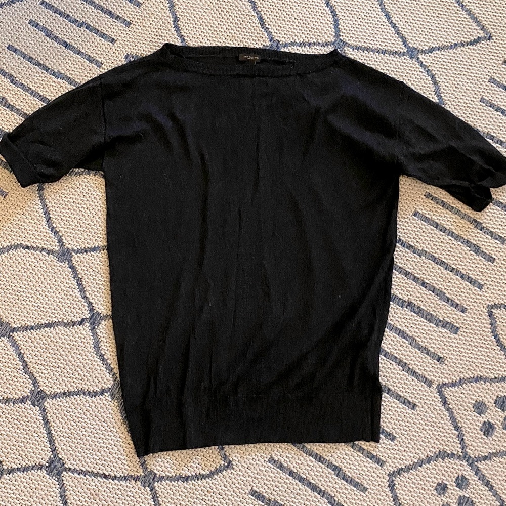 Ann Taylor Black Sweater Top